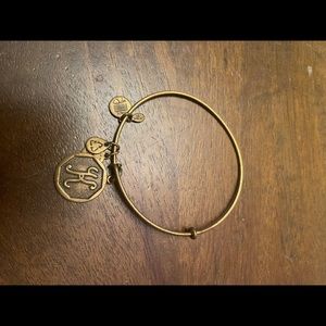 Gold letter K Alex and Ani